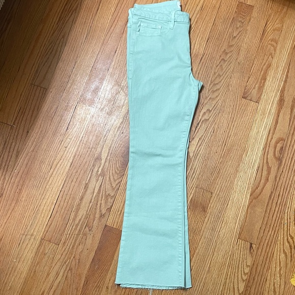 Frame Le Crop Mini Boot High Waist Raw Hem Jeans - Picture 7 of 12